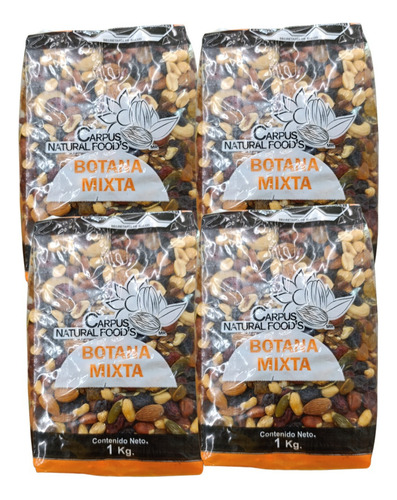 Surtido Botana Mixta 4kg Semillas Y Frutos Secos