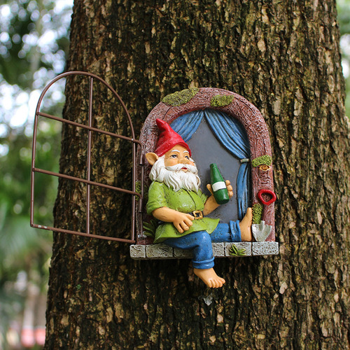 Adorno Con Diseño De Gnomo, Árbol, Con Forma De Elfo Que Sal