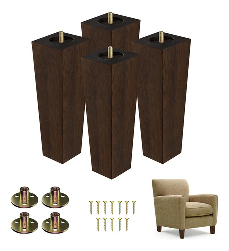 Yes4 All 8 Pulgadas Bore Nuez De Muebles De Madera Maciza De