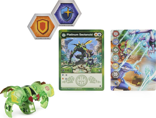 Bakugan Evolutions 2022 Platinum Series Ventus Sectanoide Fu