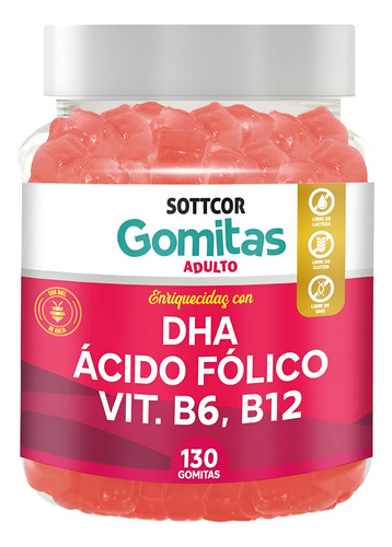Aguaje Bbl En Gomitas + Dha Acido Folico Gomitas Sottcor X2