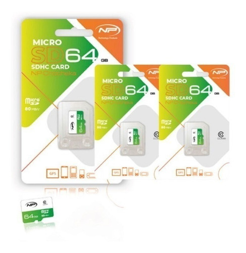 Memoria Micro Sd De 64 Marca Np Con Chip Samsung Combo Por 3