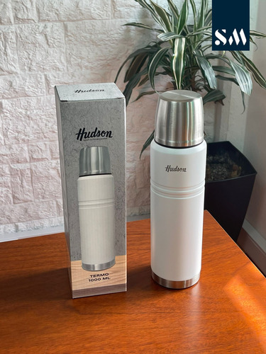 Termo Hudson Acero Inoxidable Tapón A Presión 1 L Tapa Mate