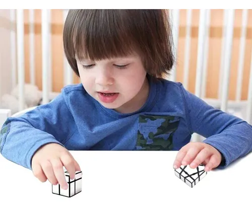 Cubo De Espejo Plateado, Juguete De Cubo De Rubik De 5,7 Cm