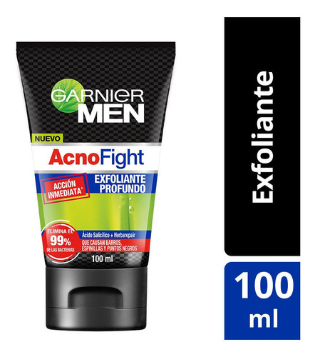 Exfoliante Anti-acné Garnier Men Acno Fight 100ml Tipo de piel NA