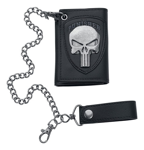 Cadena Motera Bioworld Marvel The Punisher Skull Para Hombre