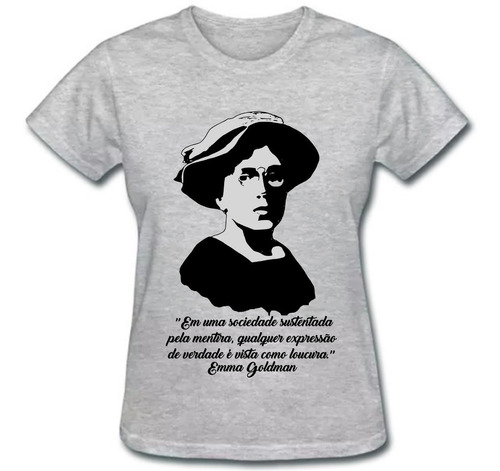 Emma Goldman -  Camisa Personalizada 100% Algodão