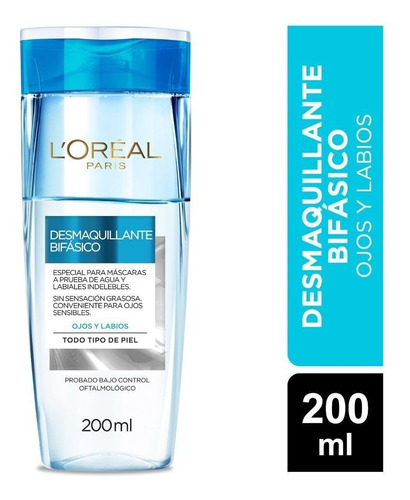 Loreal Desmaquillante Bifásico Ojos Y Labios 200 Ml.