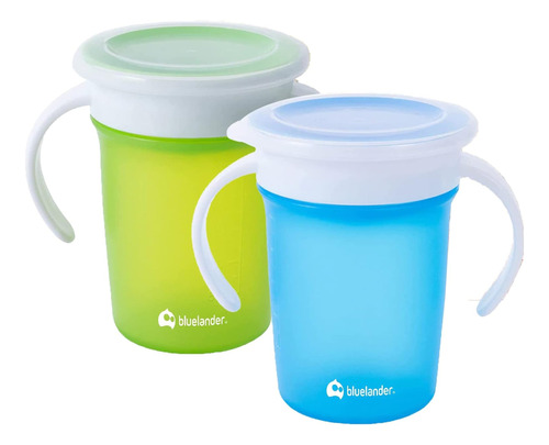 Vaso Entrenador Para Bebés 360 Antiderrames 280 Ml 2 Piezas