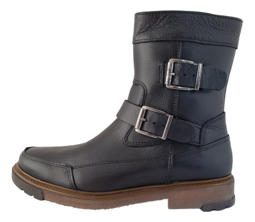 Botín Bota Hombre Vestir Casual Lobo Solo 8949 Piel Negro