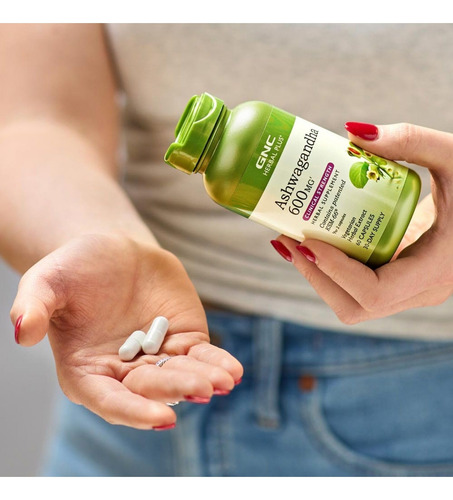 Gnc Ashwagandha 600mg Ksm-66 - 60 Cápsulas