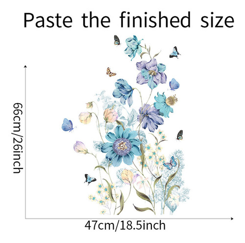 Calcomanías De Pared Con Flores Para Decoración De Regalos