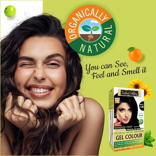 Indus Valley Natural Organic Damage Free Permanent Gel Hair 