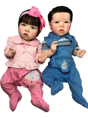 Bebê reborn gêmeos Martina e Adriano - Bebê Reborn