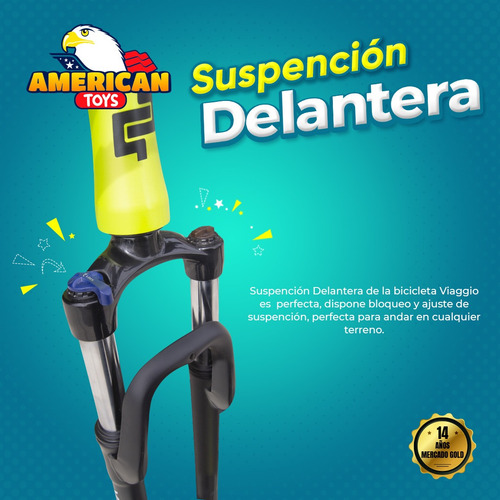Imagen 3 de 8 de Bicicleta Viaggio Aro 29 Aluminio Shimano Italianas + Casco