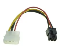 Comprar Adaptador \u002F Cabo Vga Pci-ex 6 Pinos \u002F 1 Molex Fonte 002