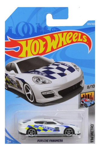 Hot Wheels - 8/10 - Porsche Panamera Police - 1/64 - Fjw87