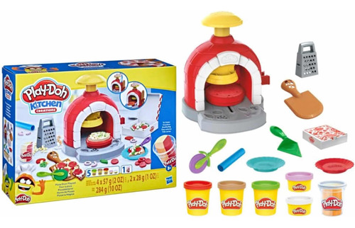 Play-doh Kitchen Creations Juego De Horno De Pizza Accesorio