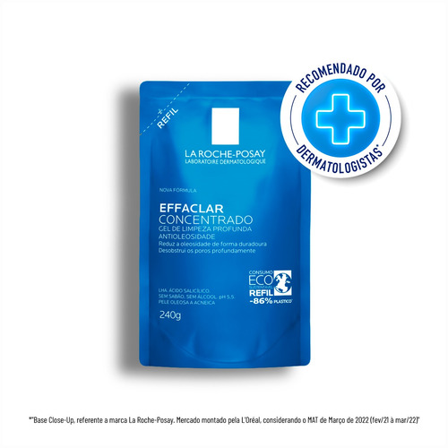 Refil Gel Limpeza Effaclar Concentrado 240g La Roche-posay