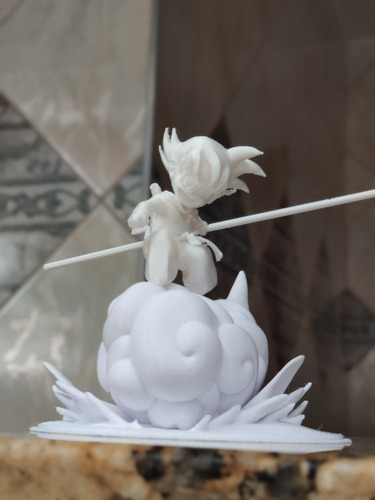 Impressão 3d Goku Kid Na Nuvem Voadora