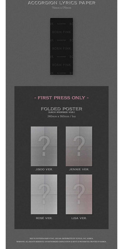 Born Pink 2nd Album Digipack Jennie Ver Blackpink K-pop 2022