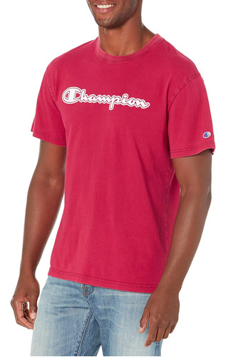 Camiseta De Algodón Vintage Champion, Camiseta Con Logo Para