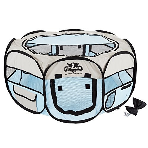 Petmaker Portable Pop Up Pet Play Pen Con Bolsa De Transport