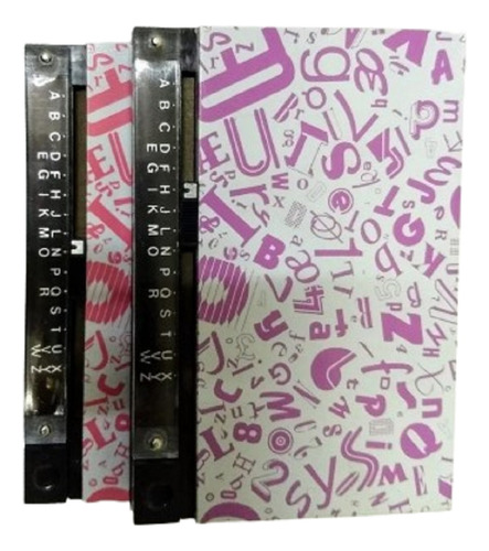 Indice Telefonico De Metal Caja 10x16cm. Letras De La A-z 