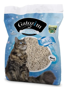 Areia Sanitária Para Gato - Gatozim 4kg - 100% Natural. Tipo Talco