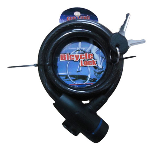 Set 2 Cuerda Acero Cadena Seguridad Bicicleta Con Llave