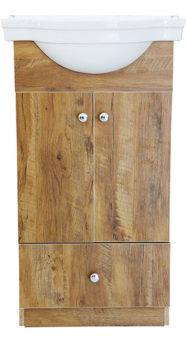 Mueble De Baño De Madera Y Cerámica 51x40x90.5cm