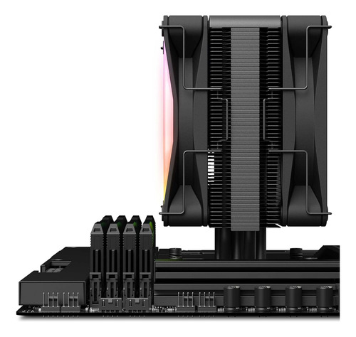 Nzxt T120 Rgb Cpu Air Cooler - Rc-tr120-b1 - Conductos De...