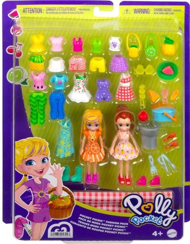 Polly Pocket - Pack De Moda - 2 Figuras Y 38 Accesorios -