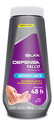 Talco Para Pies Silkamedic Refrescante 150g