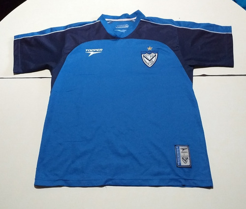 Vélez Remera Topper Dos Azules Poros Talle M Detalles