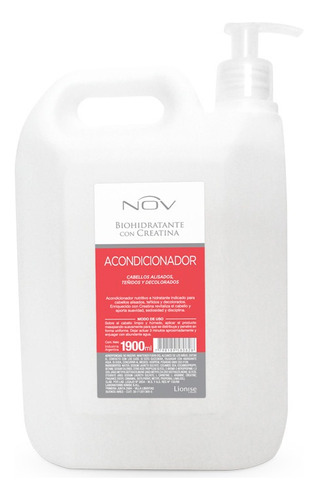 Nov Acondicionador Biohidratante C/ Creatina X 1900
