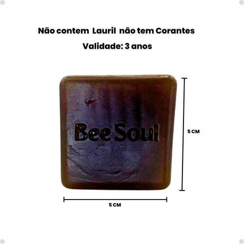 Kit 2 Sabonetes Naturais Barra Glicerina Própolis Mel 100 G