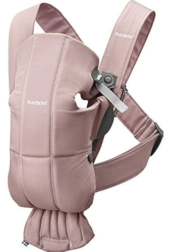 Babybjorn Portabebés Mini En Algodón, Rosa Polvo