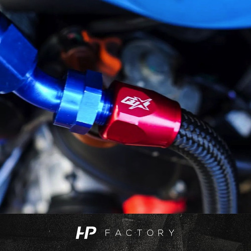 Imagen 5 de 10 de Acople Conexión 120° An10 Azul Rojo Ftx Fueltech