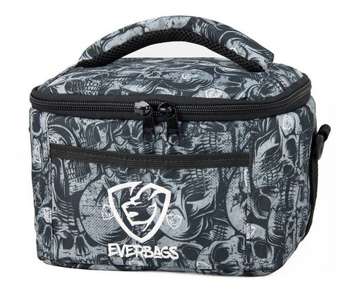 Bolsa Térmica Fitness Lancheira Marmiteira Academia Fit Cor Cinza-escuro Voltagem da bateria 01