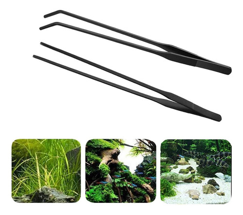 Pinzas Para Acuario De Acero Inoxidable Kit Herramientas