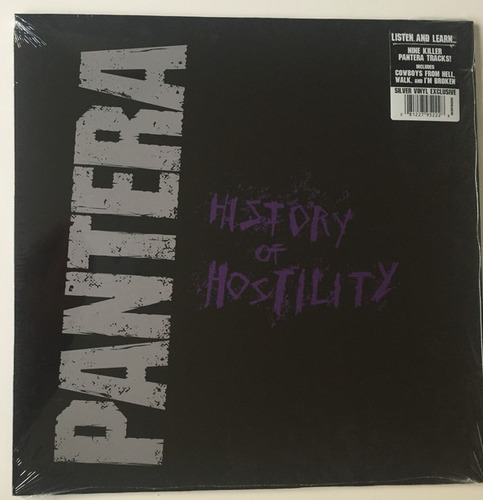 Imagen 2 de 3 de Vinilo Pantera History Of Hostility Sellado