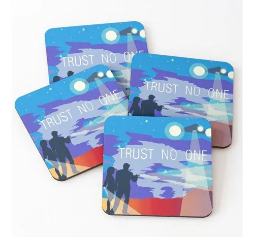 Set Posavasos The X Files No Confía En Nadie Mulder Y Scully