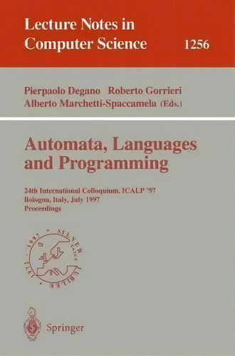 Automata, Languages And Programming, De Pierpaolo Degano. Editorial Springer Verlag Berlin Heidelberg Gmbh Co Kg, Tapa Blanda En Inglés