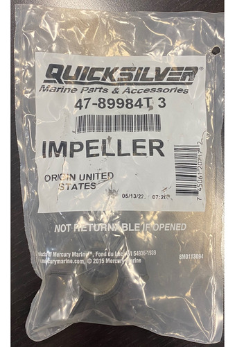 Impeller Mercury Quiksilver 89984t3