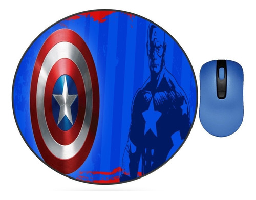 Mouse Pad Capitan America 1 Redondo