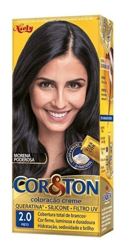 Tintura Cor E Ton 2.0 Preto Tinta Cabelo