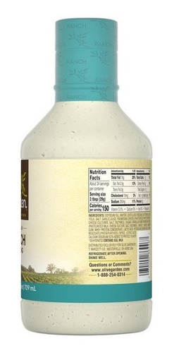 Aderezo Para Ensalada Olive Garden 709ml Parmesano Ranch