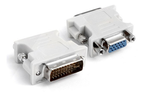 Imagen 1 de 1 de Adaptador Convertidor Cople Unidireccional Dvi-i A Vga 24+5