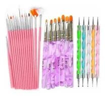 Comprar Kit X27 Pinceles Dotting Para Decoración De Uñas Manicuria